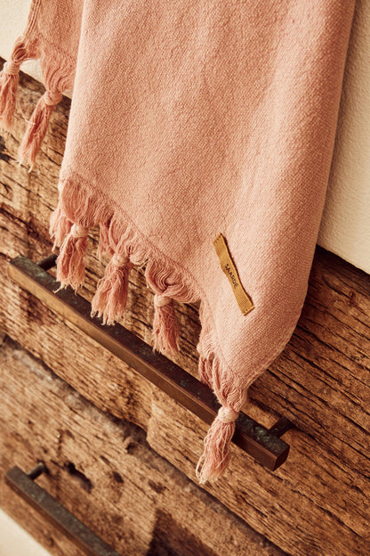 Vintage Wash Towel Collection in Hacienda pink
