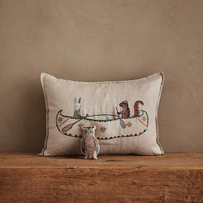 Friends Canoe Pocket Pillow with Down Insert