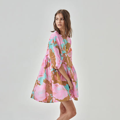 Alcala Dress in Aquarela