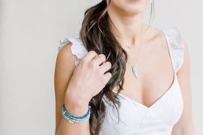 Posh Mini Beaded Bracelet Amazonite