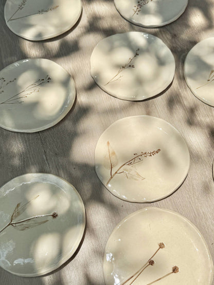 Hand-Painted Floral Spoon Rest, Brown