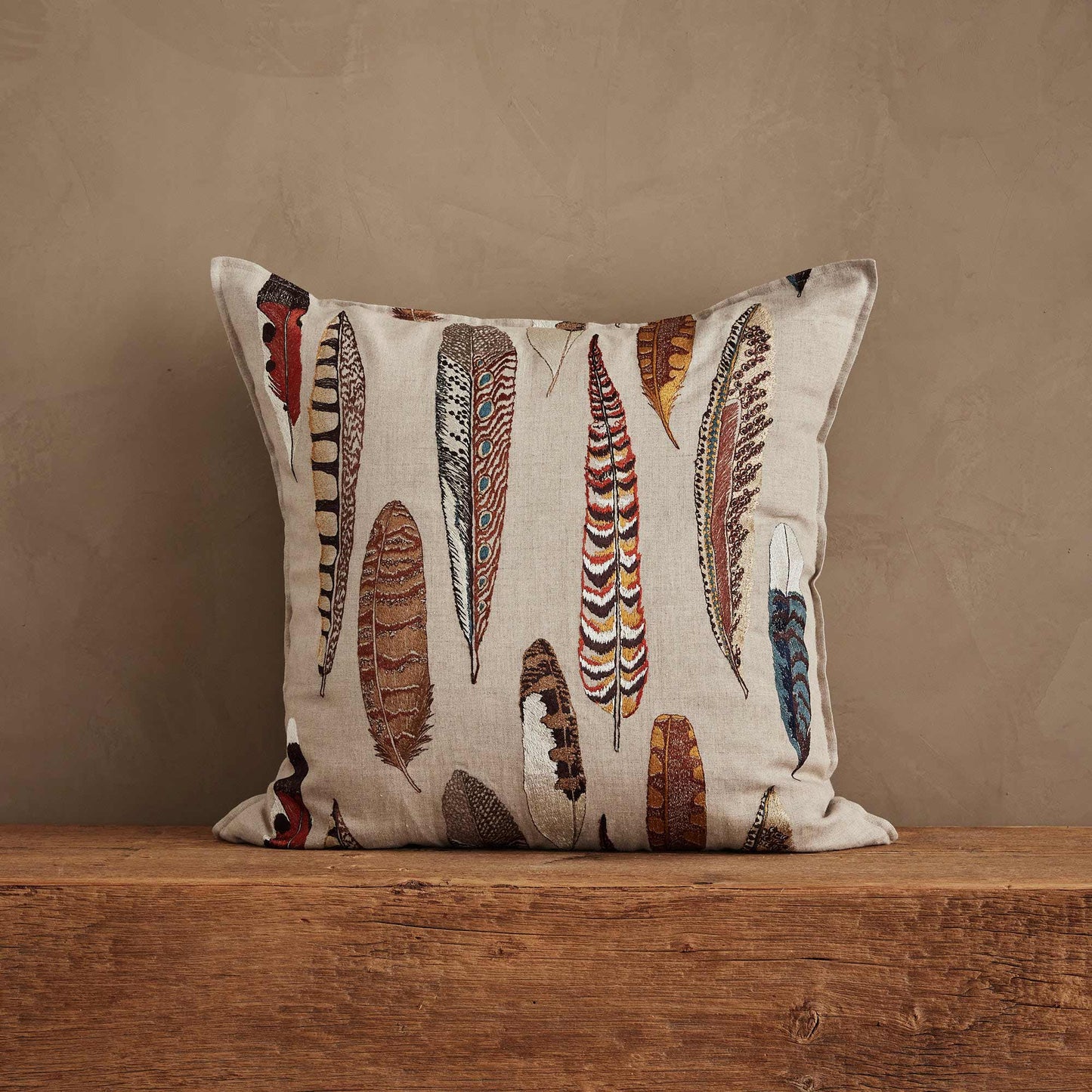 Falling Feathers Pillow with Down Insert