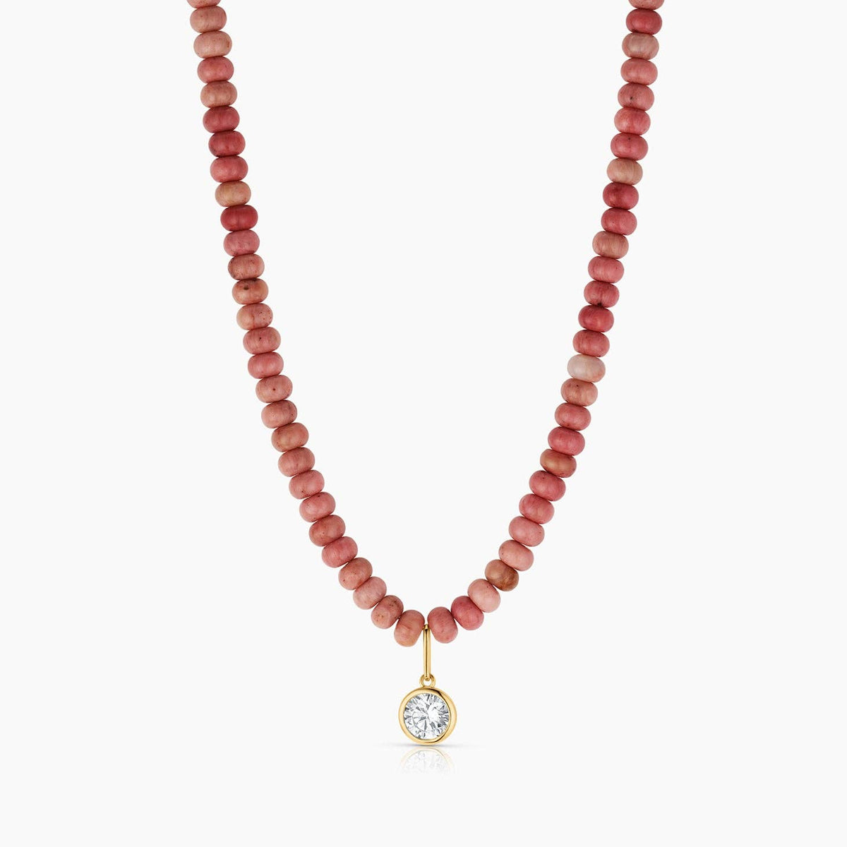 Paloma Bead Dottie Necklace Rosewood Jasper
