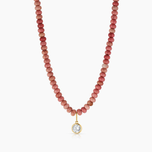 Paloma Bead Dottie Necklace Rosewood Jasper