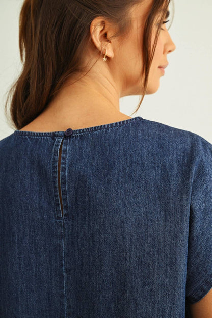 Flag Patched Dolman Sleeve Top