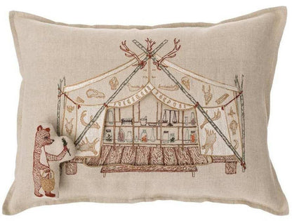 Bear Apothecary Tent Pocket Pillow
