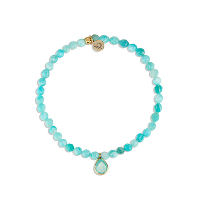 Posh Mini Beaded Bracelet Amazonite