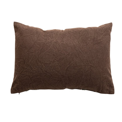 Stonewashed Cotton Slub Lumbar Pillow
