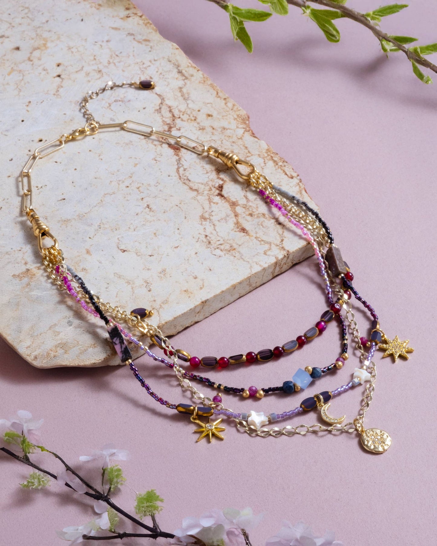 Beaded Interchangeable Layering Necklace