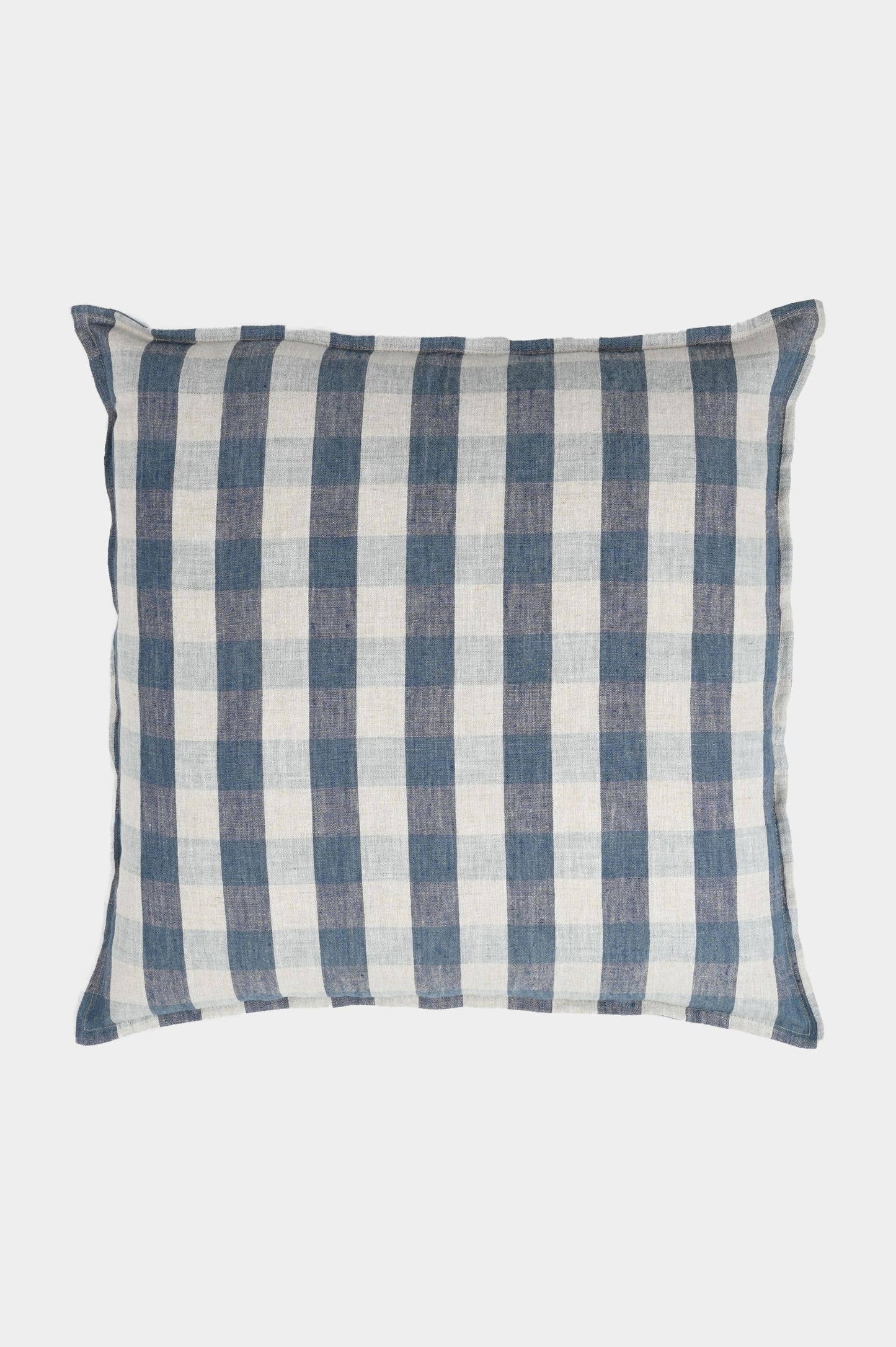 Gingham Checks Clara Linen Throw Pillow with Insert