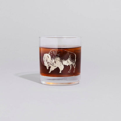 Bison Rocks Glass | Whiskey Glass | WILD BISON