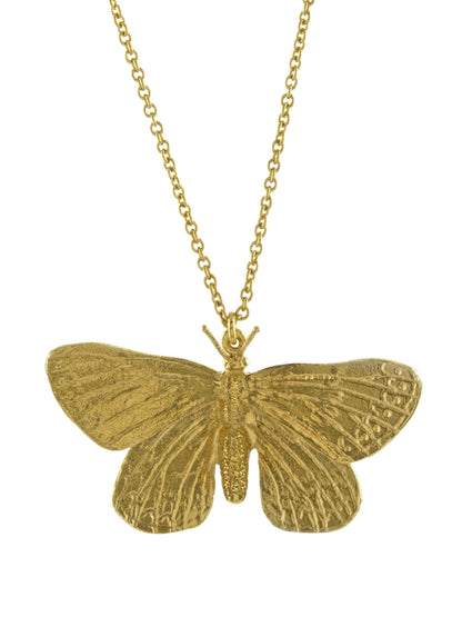 Duke of Burgundy Butterfly Necklace