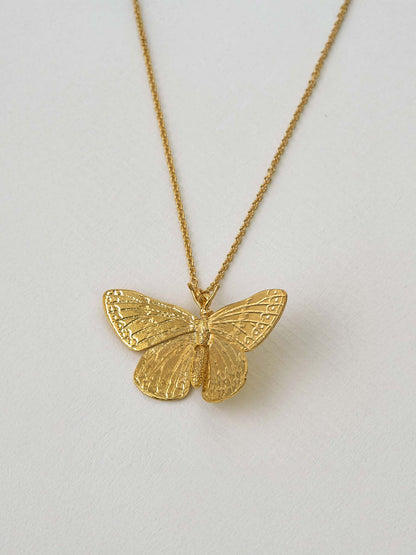 Duke of Burgundy Butterfly Necklace