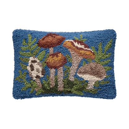 Mushrooms Hook Pillow 8x12