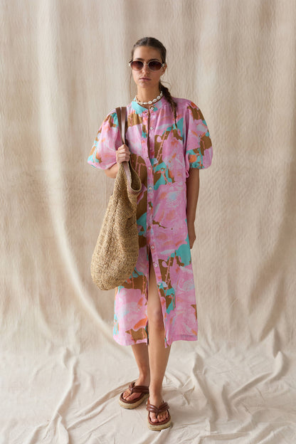 Bubble Dress in Aquarela