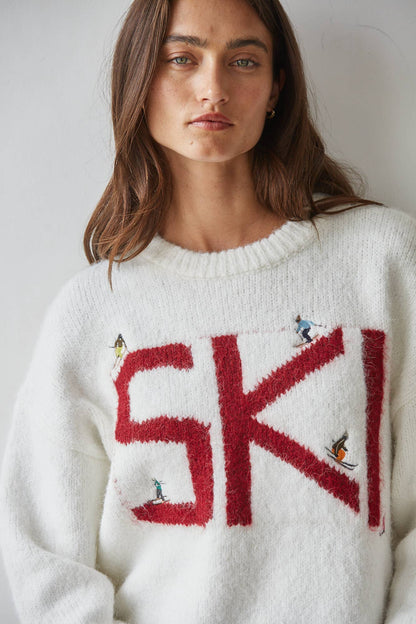 W2797 | Knit Sweater Crew Neck Long Sleeve Pullover Top