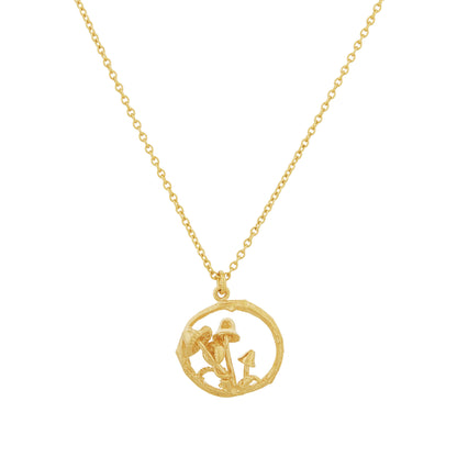 Mushroom Patch Loop Necklace