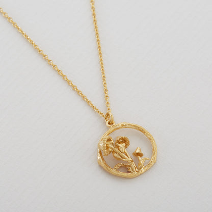 Mushroom Patch Loop Necklace