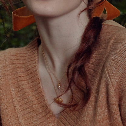 Acorn & Oak Leaf Necklace
