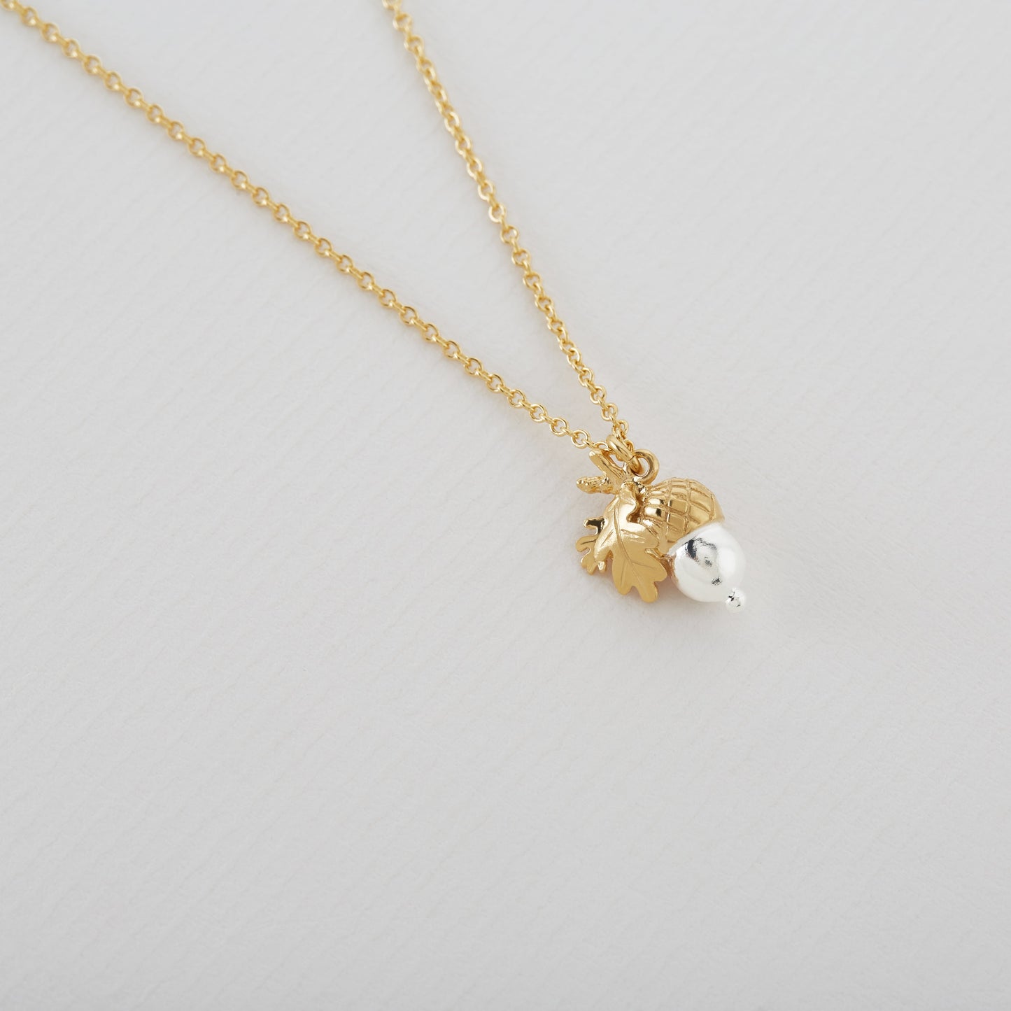 Acorn & Oak Leaf Necklace