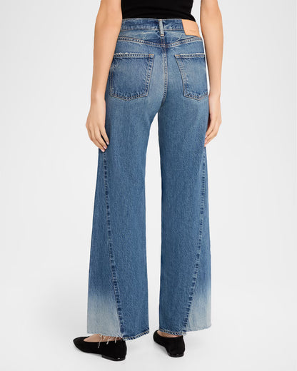 Moussy Vintage Panel Wide in Hale Dark Blue