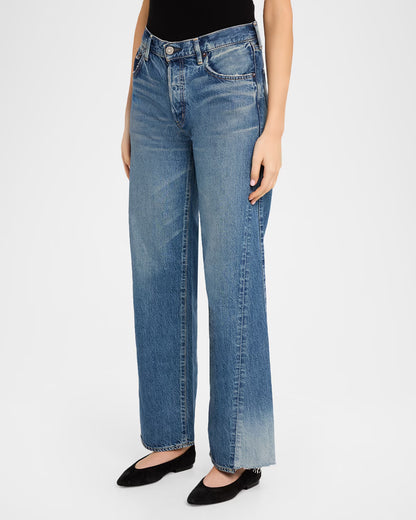 Moussy Vintage Panel Wide in Hale Dark Blue