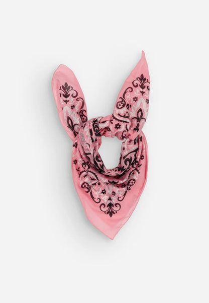 The Maison Lecomte Flament Bandana Sea Pink Scarf