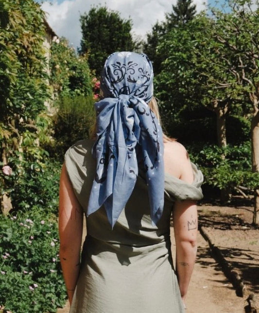 The Maison Lecomte Flament Bandana Riviera Cotton Scarf