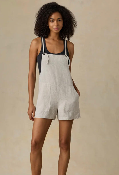 Faherty Sun Strider Linen Romper