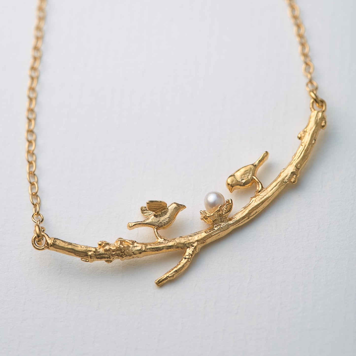 Two Birds on a Branch Necklace