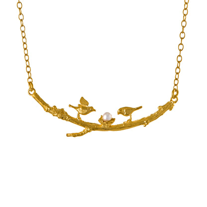 Two Birds on a Branch Necklace