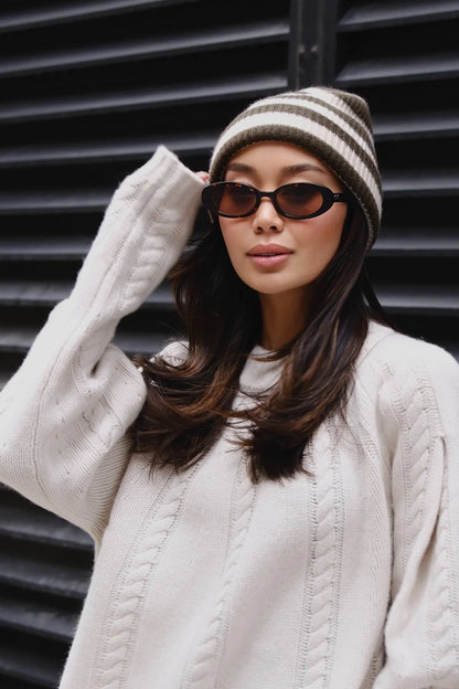 White + Warren Reversible Cashmere Blend Raglan Sweater